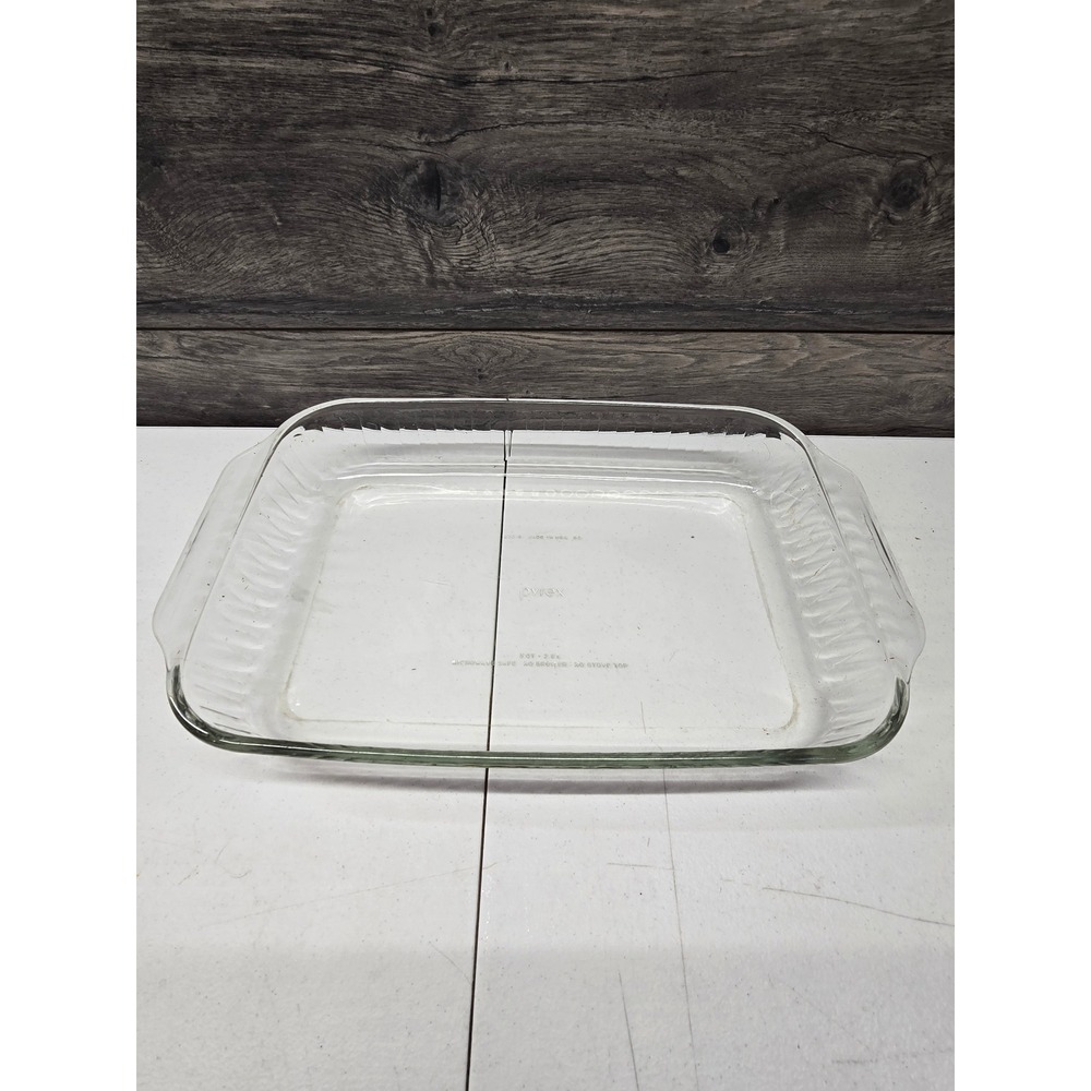 Pyrex 233-S Clear Glass Rectangular Baking Dish 3 Quart 2.8L Casserole Pan USA